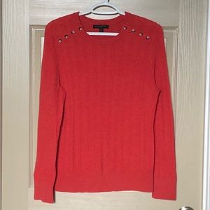 Banana Republic coral colored sweater. NWOT. Med.